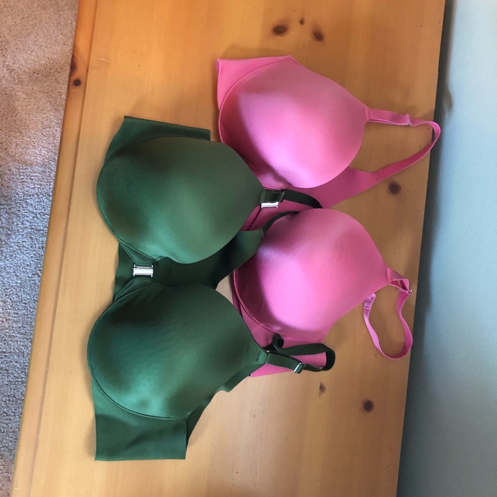 Two Soma Vanishing Back Front Close Bras 36C